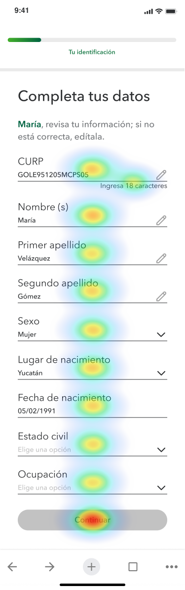 Mapa de calor 1.0 de Completa tus datos